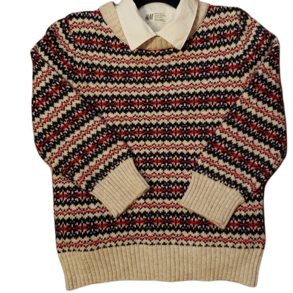 Bundle H&M Sweater and Dress Shrit